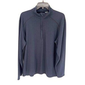 DriFire FR 1/4 Zip Sweatshirt Pullover Workwear Flame Resistant Navy Blue Medium